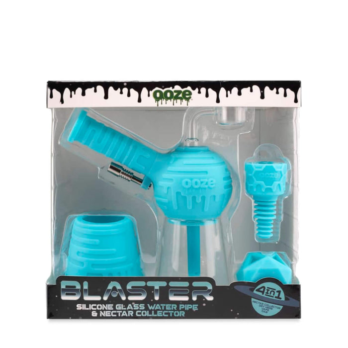Ooze Blaster Silicone Glass 4-in-1 Hybrid Water Pipe and Dab Straw - *Bargain Bin*