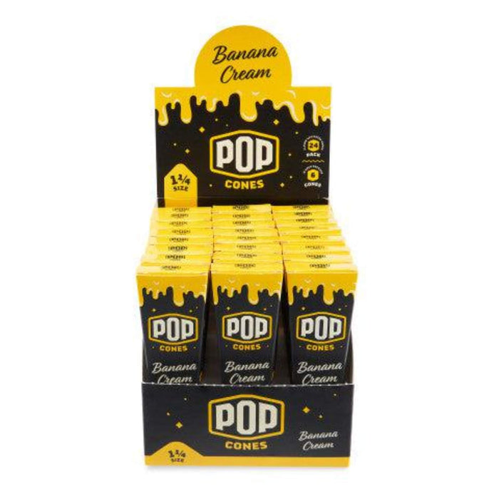Pop Cones - 1 ¼ Size - 6pk - Pre-Rolled Cones with Flavor Tip 24ct Display