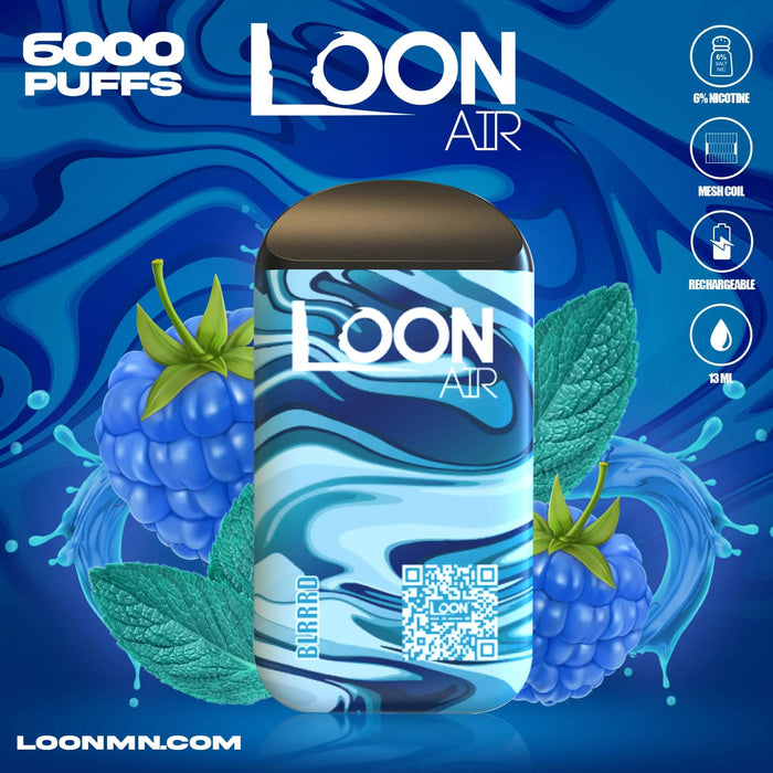 LOON AIR 6000 PUFF DISPOSABLE - 10 COUNT - MN Tax Paid