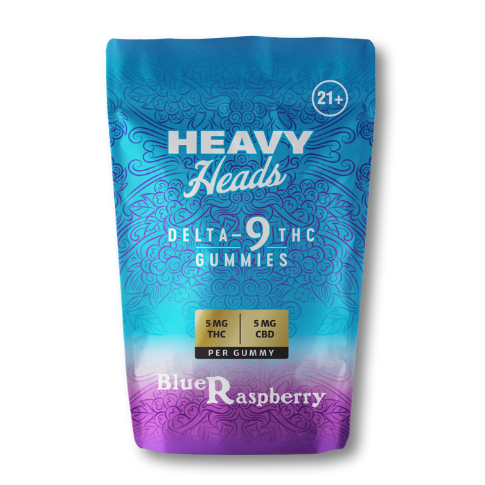 Heavy Heads - Delta 9 Gummies  - 5MG D9 + 5MG CBD - (10pk Display)