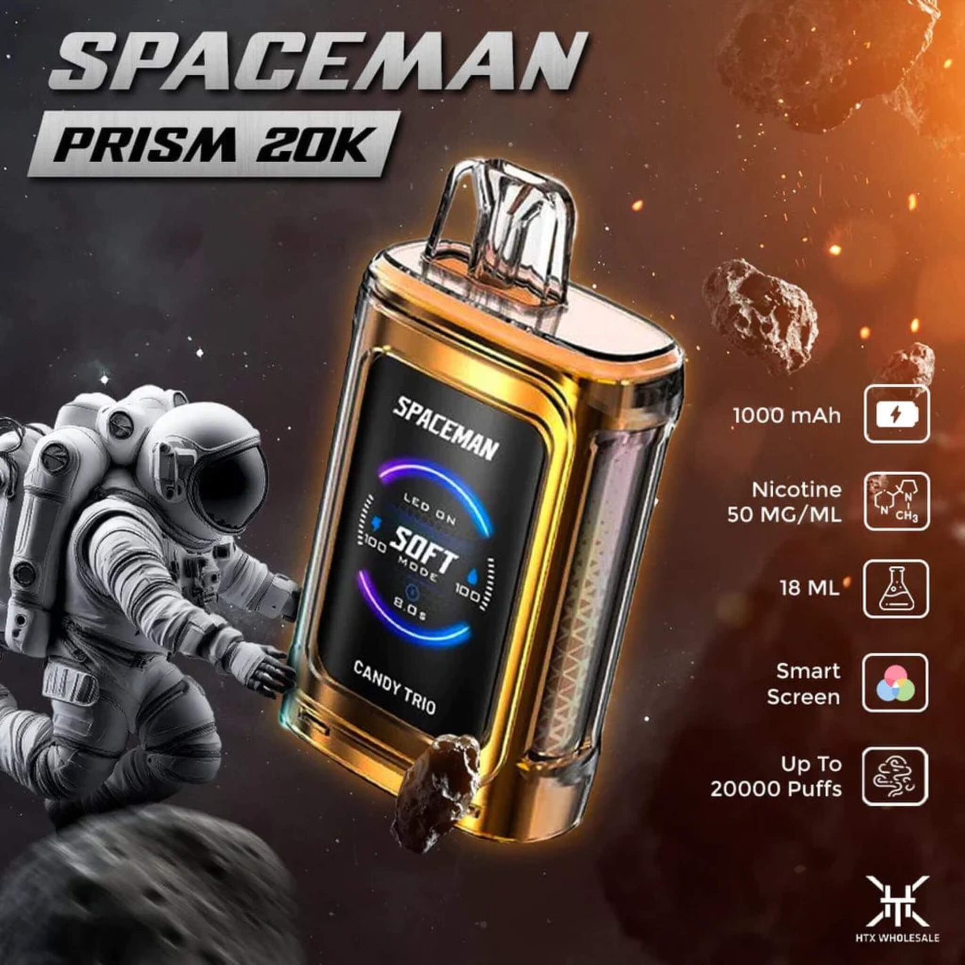 Smok Spaceman Prism 20k Disposable Vape - (5)PK - MN Tax Paid - On Sal ...