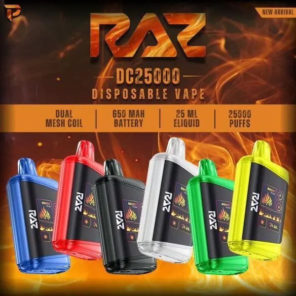 Geek Vape RAZ DC25000 Puff Disposable - (5) PK - MN Tax Paid