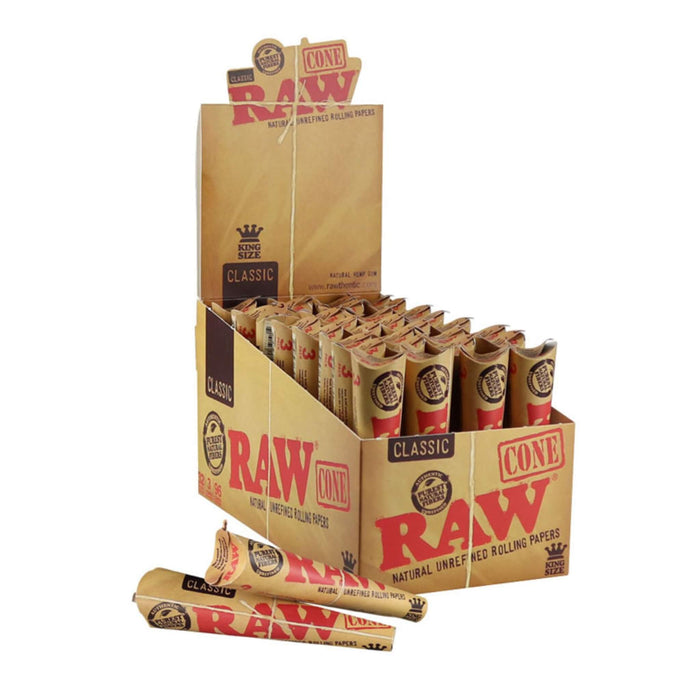 Raw Classic Pre-Rolled Cones | 32pc Display