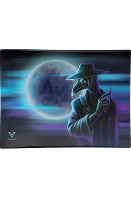 V Syndicate Shatterproof Glass Rolling Tray - Small - *Bargain Bin*